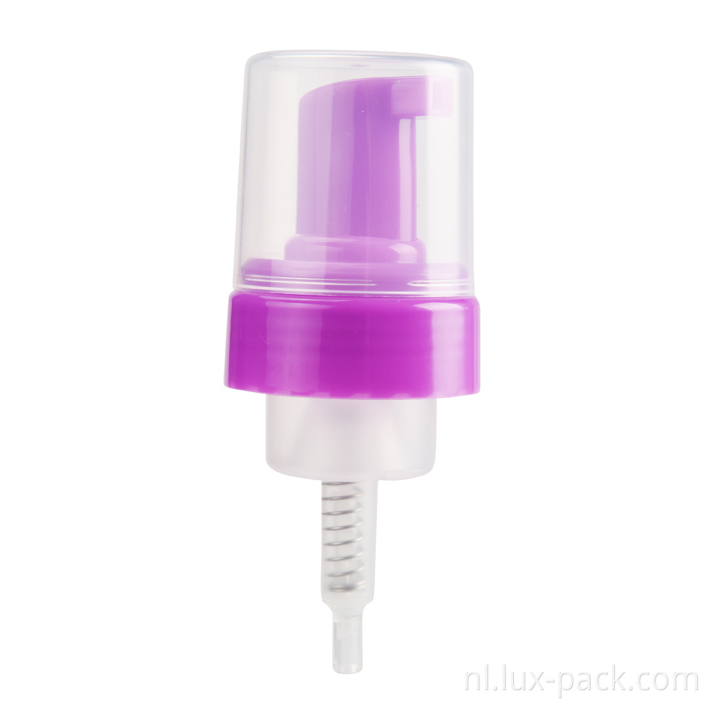 Schuimende zeepfles dispenser spuitpompen pompschuimspuiter